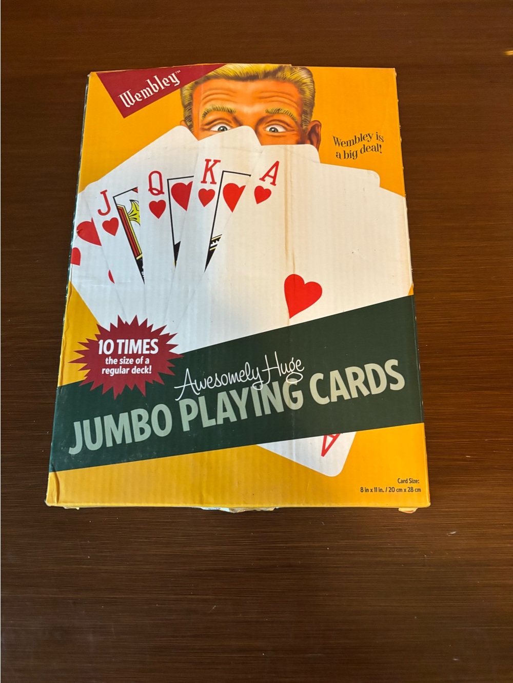Wembley Jumbo Playing Cards - Yellow, Green, Red